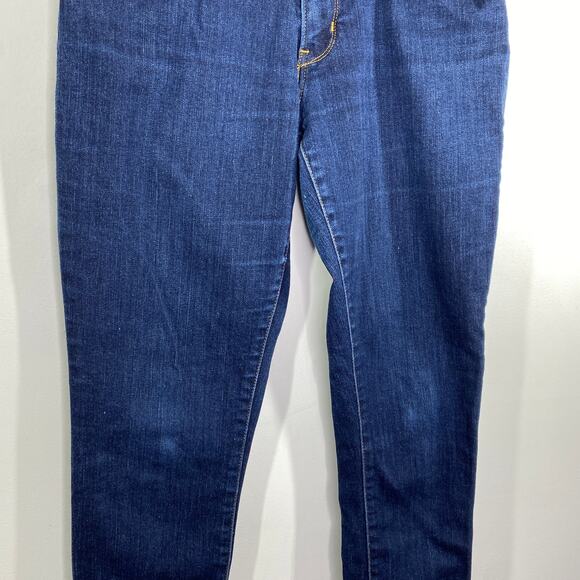 Levi's Bold Curvy Modern Rise Dark Wash Blue Skinny Jeans Women's Size 30 x 32 - Picture 4 of 10